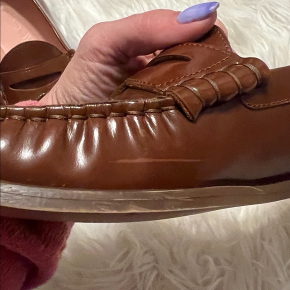 J. Crew Classic Brown Leather Penny Loafers Size 11 Preppy Academia Quality - Picture 11 of 12